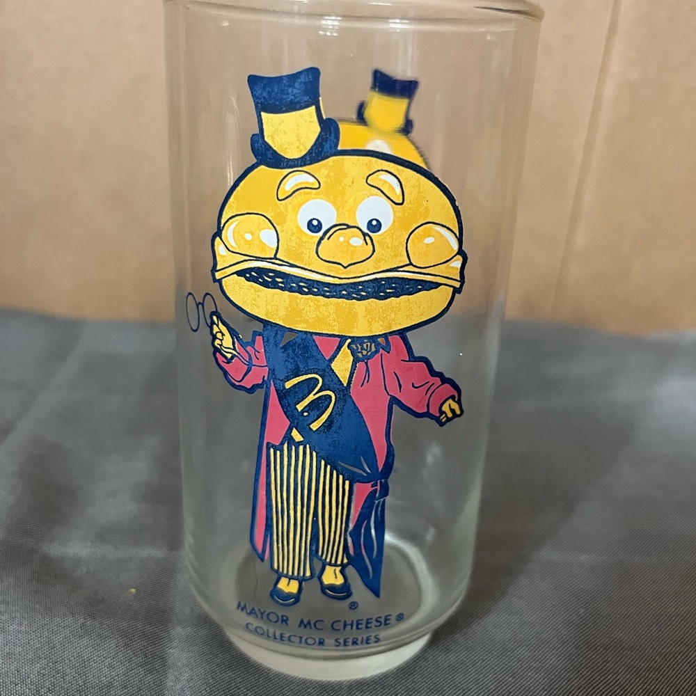 Vintage 1977 McDonalds Mayor McCheese Glass